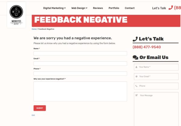 feedback negative